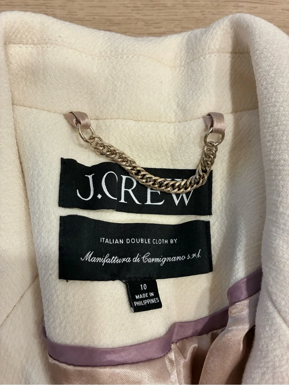 J. Crew Women’s Evening Blazer Jacket Italian Double Cloth Wool Size 10 *READ